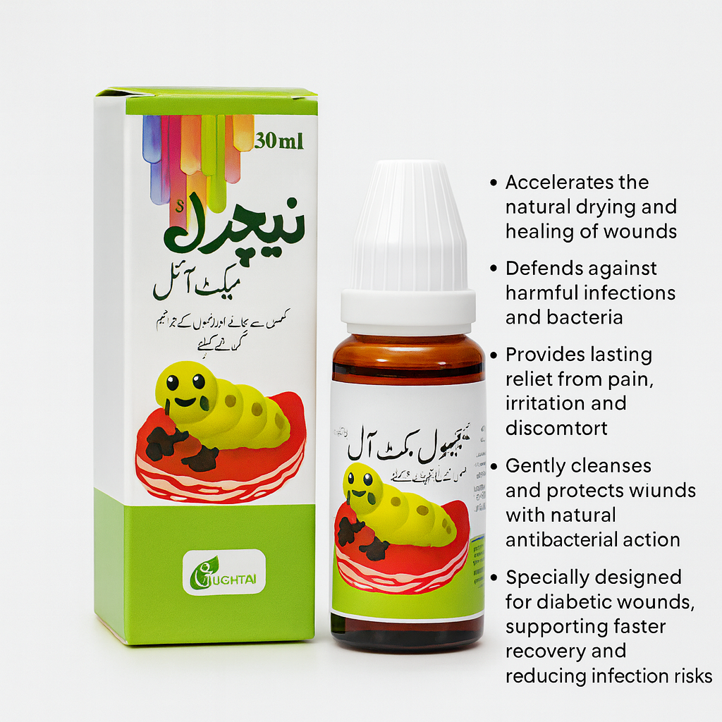 Natural Maggot Oil – Advanced Wound Healing Remedy 30ml (pack of 2)
