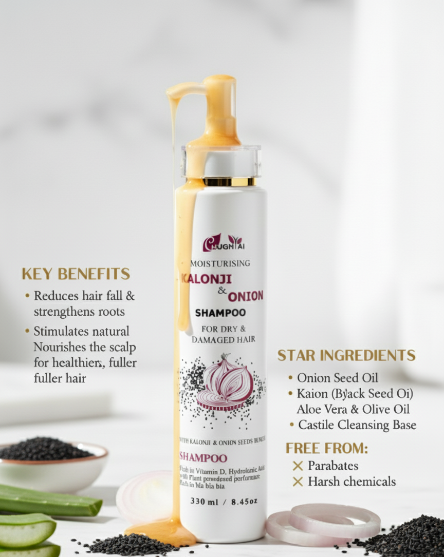 Moisturising Kalonji & Onion Shampoo – 330ml