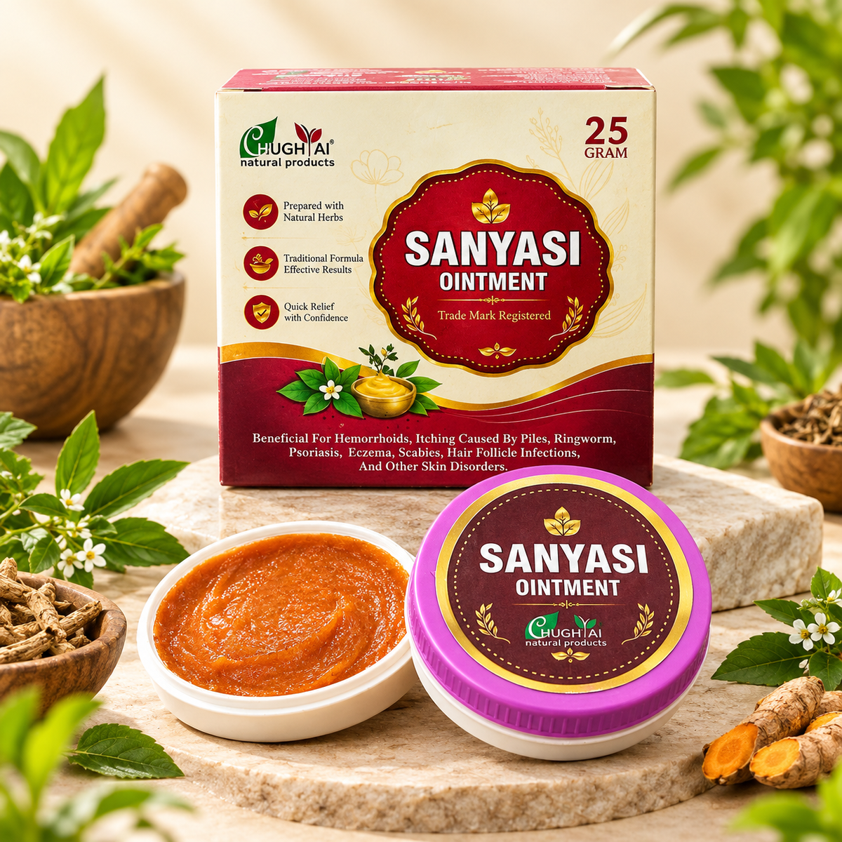 Sanyasi Marham (Herbal Ointment) – Instant Relief for Piles, Eczema & Skin Problems