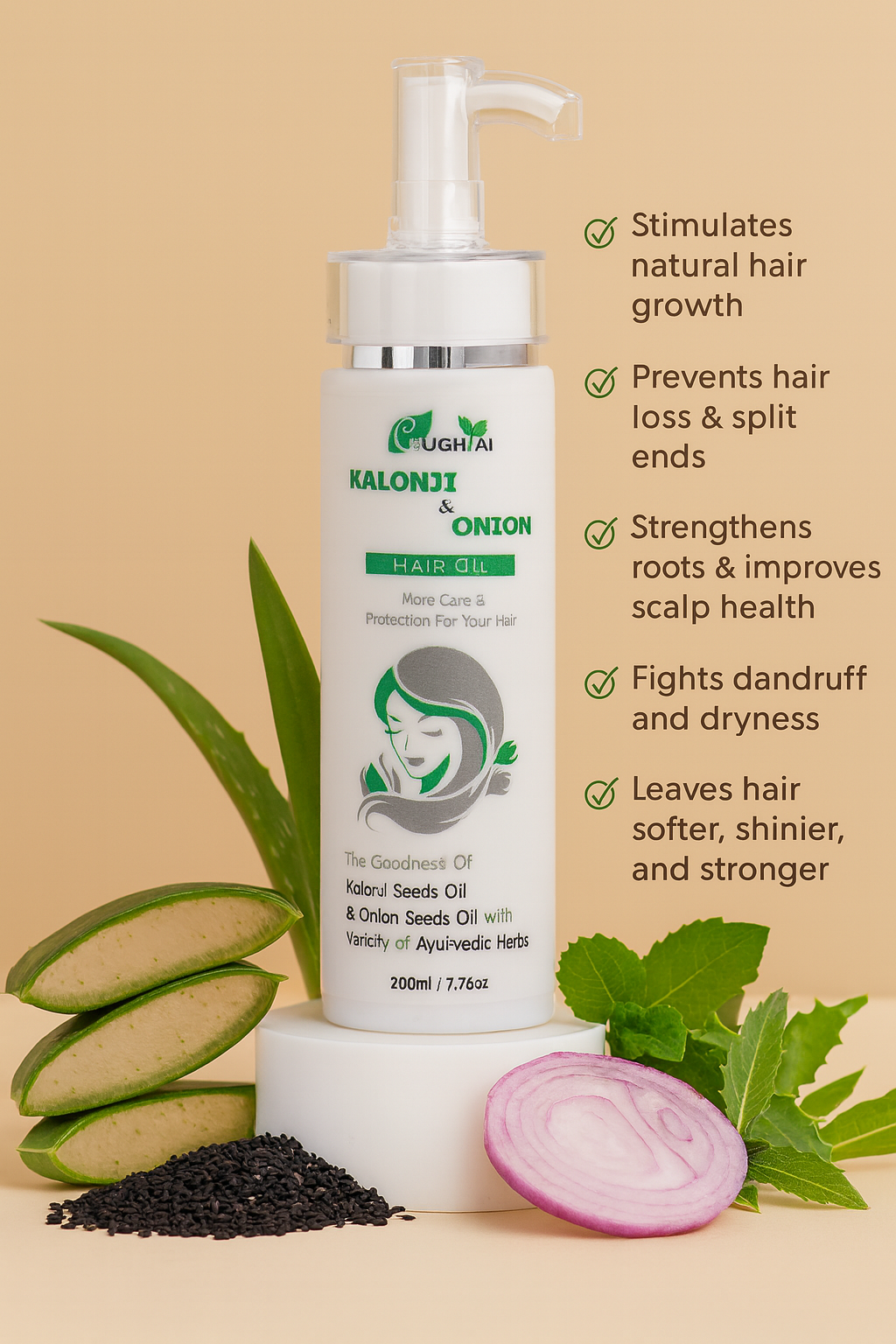 Kalonji & Onion Hair Oil (200ml)