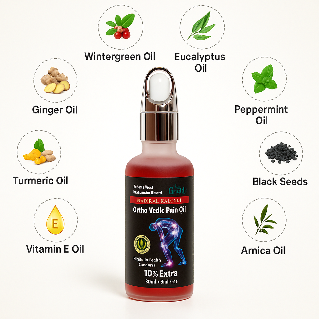 Natural Kalonji Ortho Vedic Pain Oil