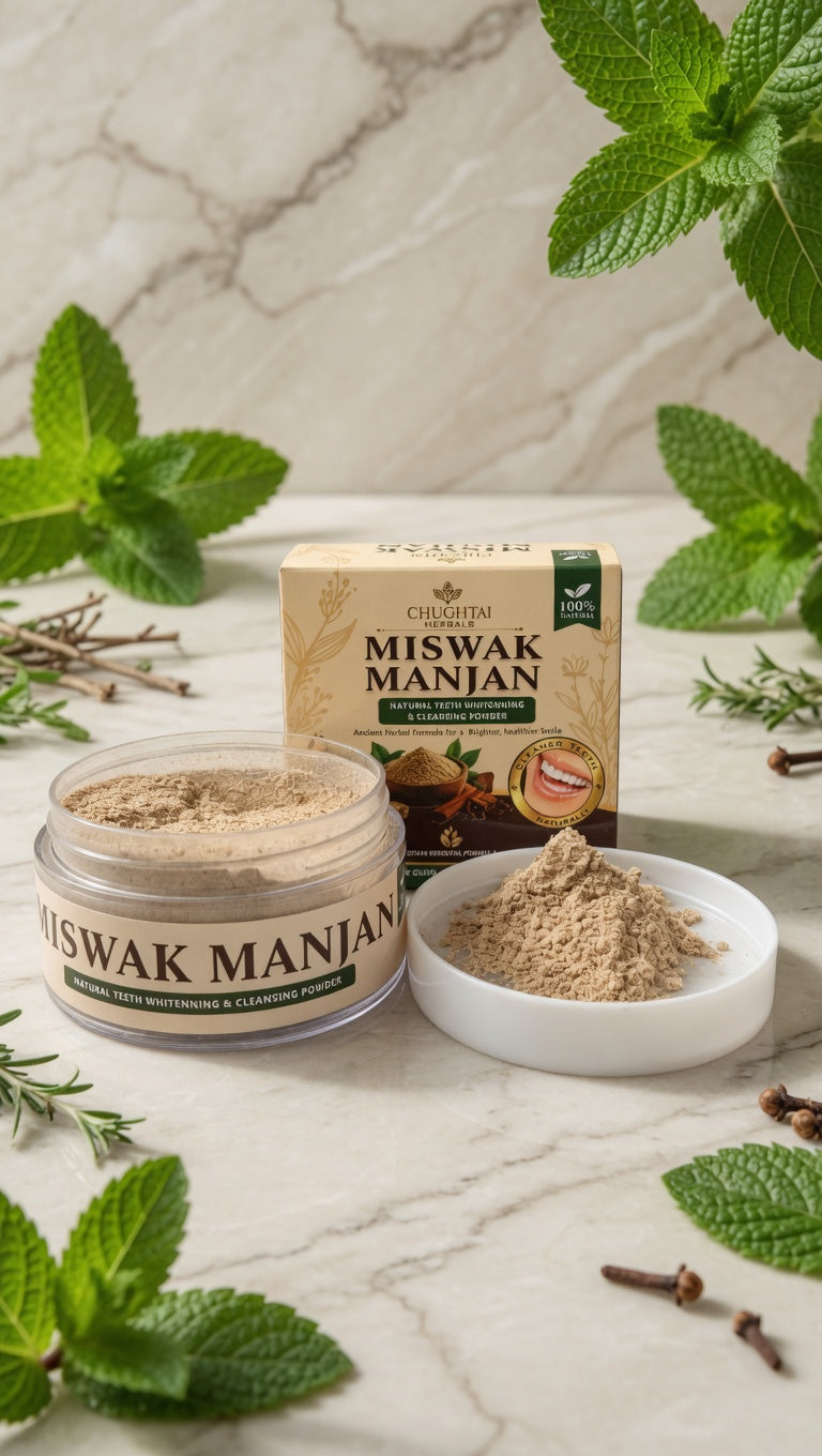 Miswak Manjan – Purely Herbal Teeth Whitening Powder